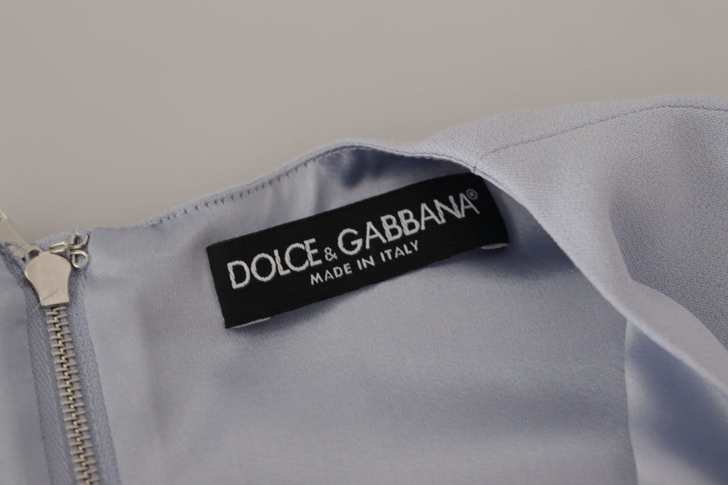 Dolce &amp; Gabbana Elegant light blue A-line dress