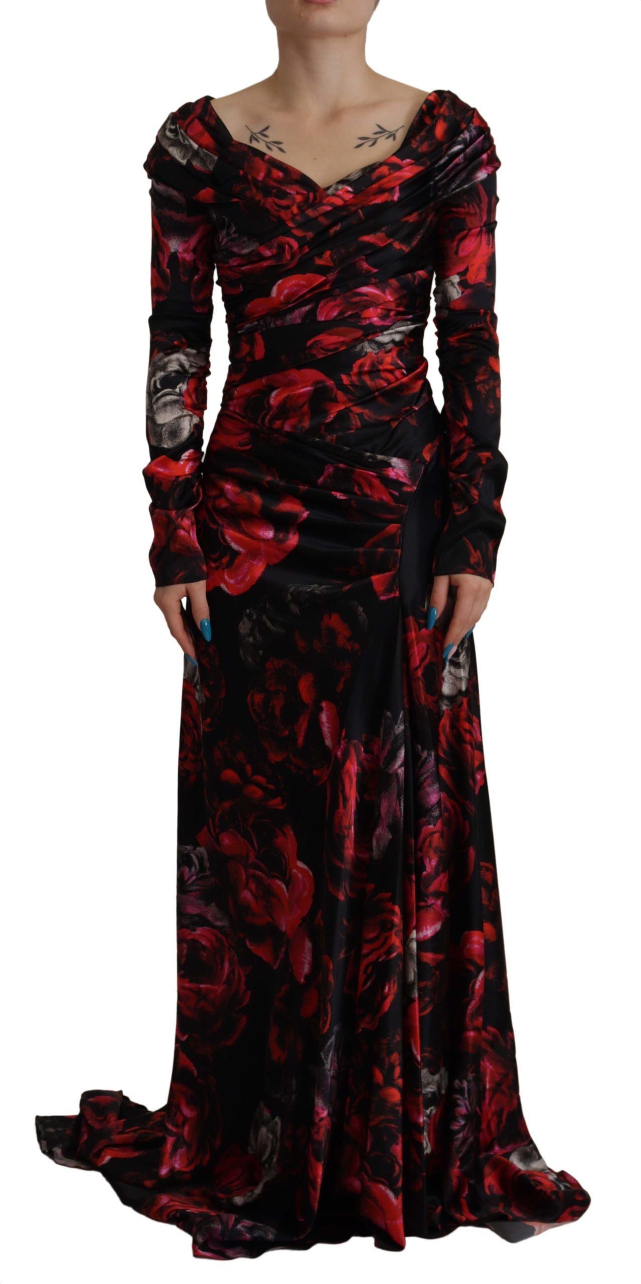 Dolce &amp; Gabbana Elegant floral A-line sheath dress