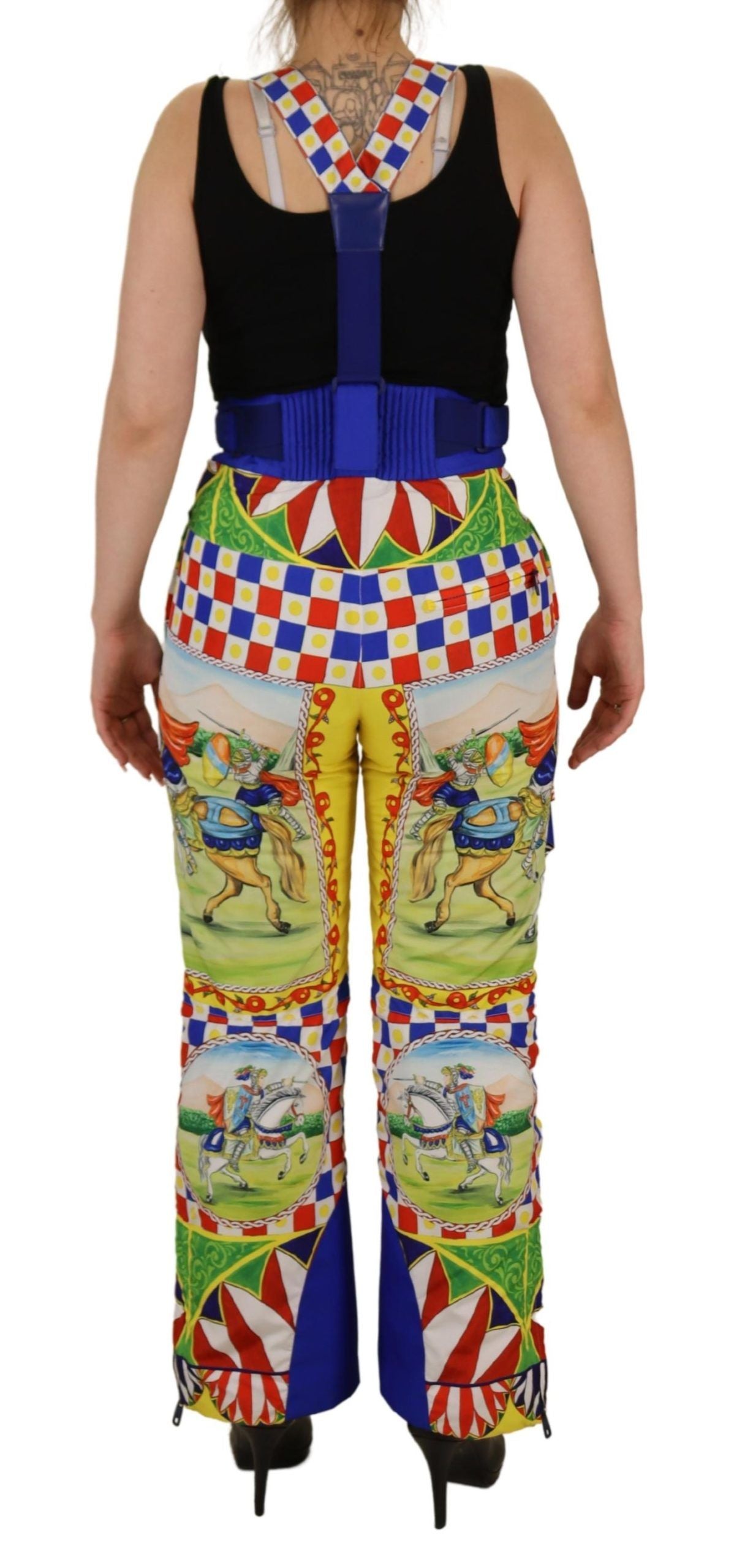 Dolce &amp; Gabbana Multicolor High-Waisted Snow Pants