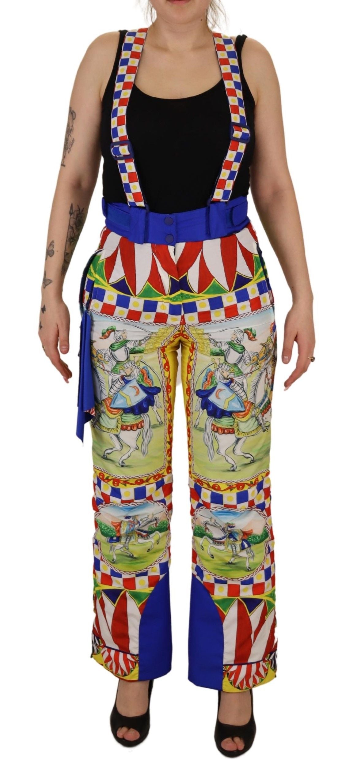 Dolce &amp; Gabbana Multicolor High-Waisted Snow Pants