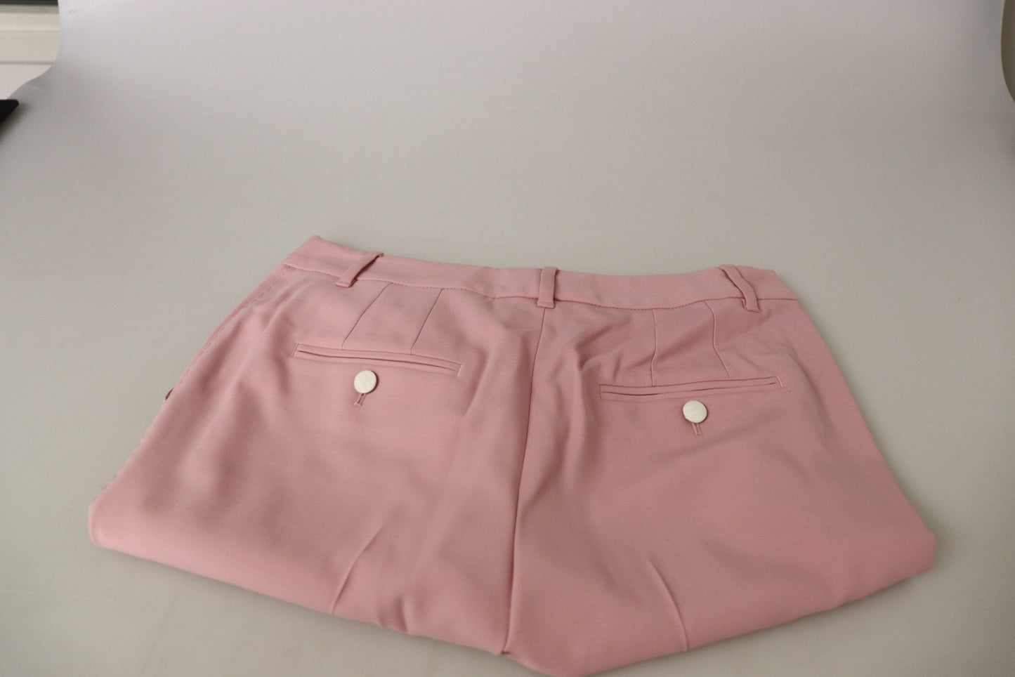 Dolce &amp; Gabbana Chic mid-waist trousers made of virgin wool in pink