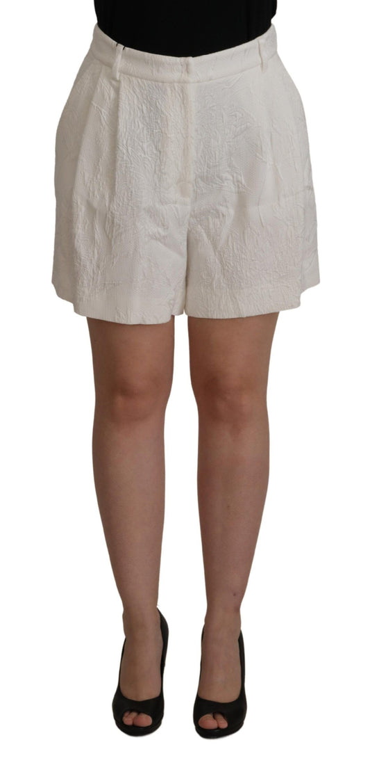 Dolce &amp; Gabbana Elegant white high waist culotte shorts