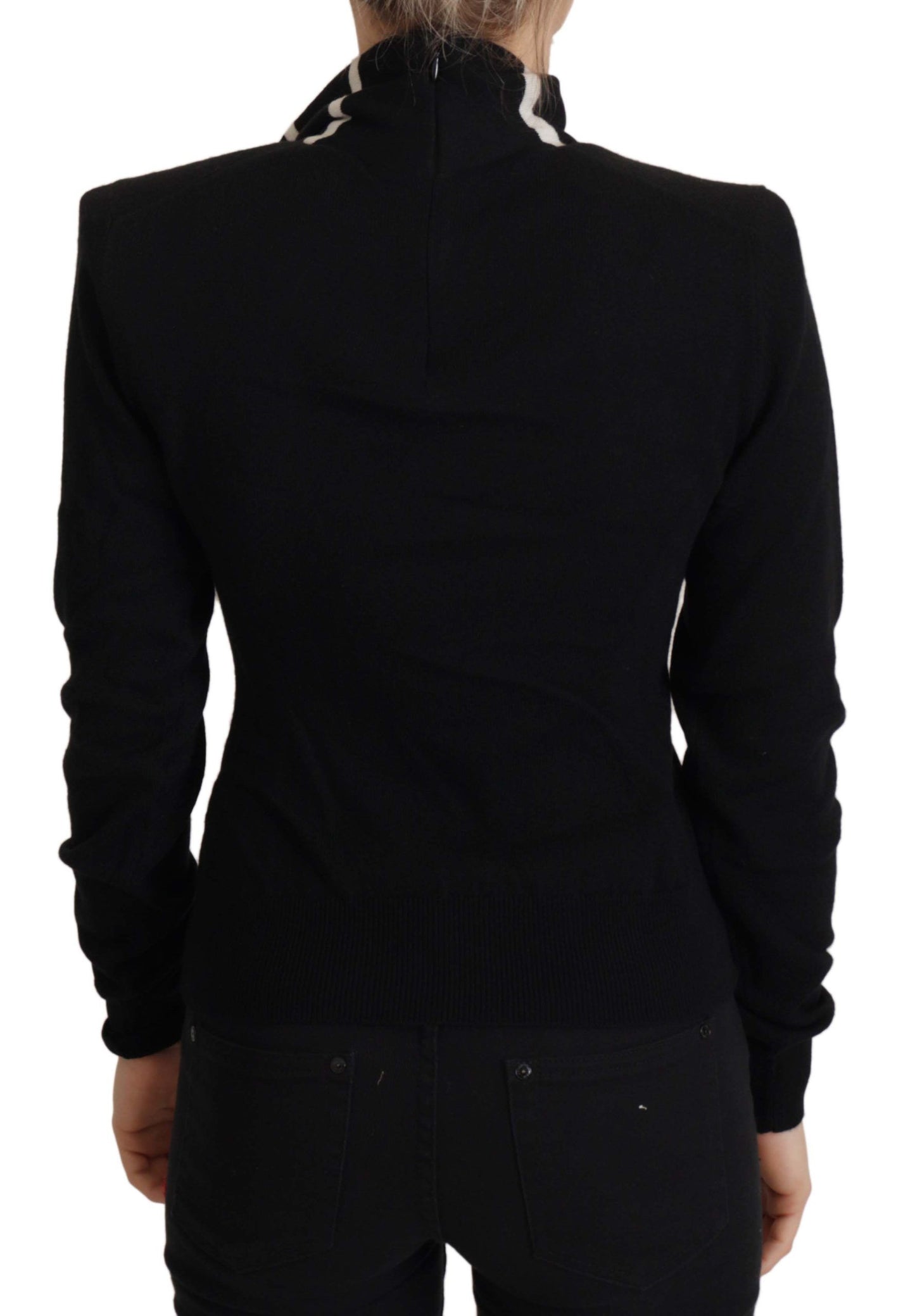 Dolce &amp; Gabbana Elegant black cashmere turtleneck sweater