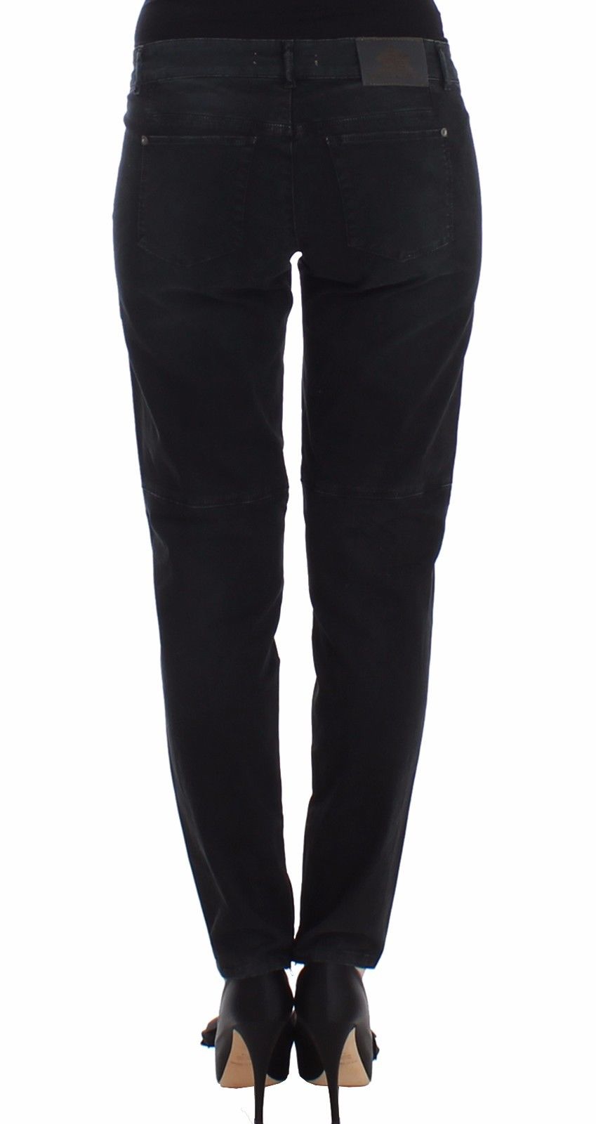 Ermanno Scervino Slim black designer jeans with narrow leg