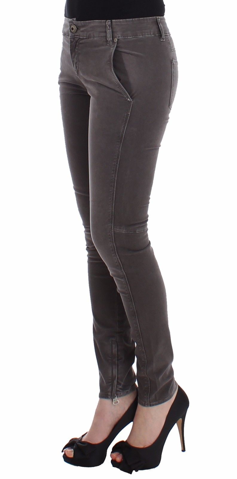 Ermanno Scervino Chic grey slim leg jeans - elegance meets comfort