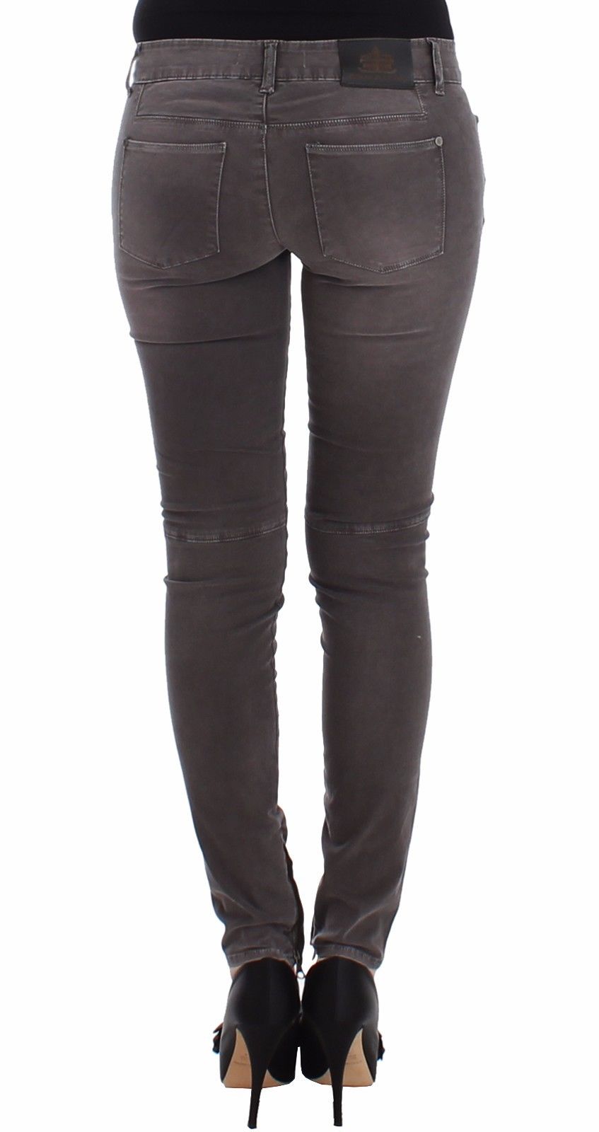 Ermanno Scervino Chic grey slim leg jeans - elegance meets comfort