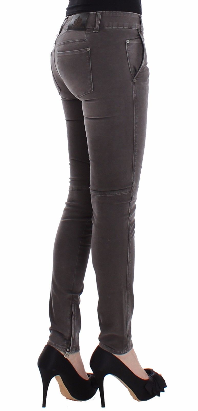 Ermanno Scervino Chic grey slim leg jeans - elegance meets comfort