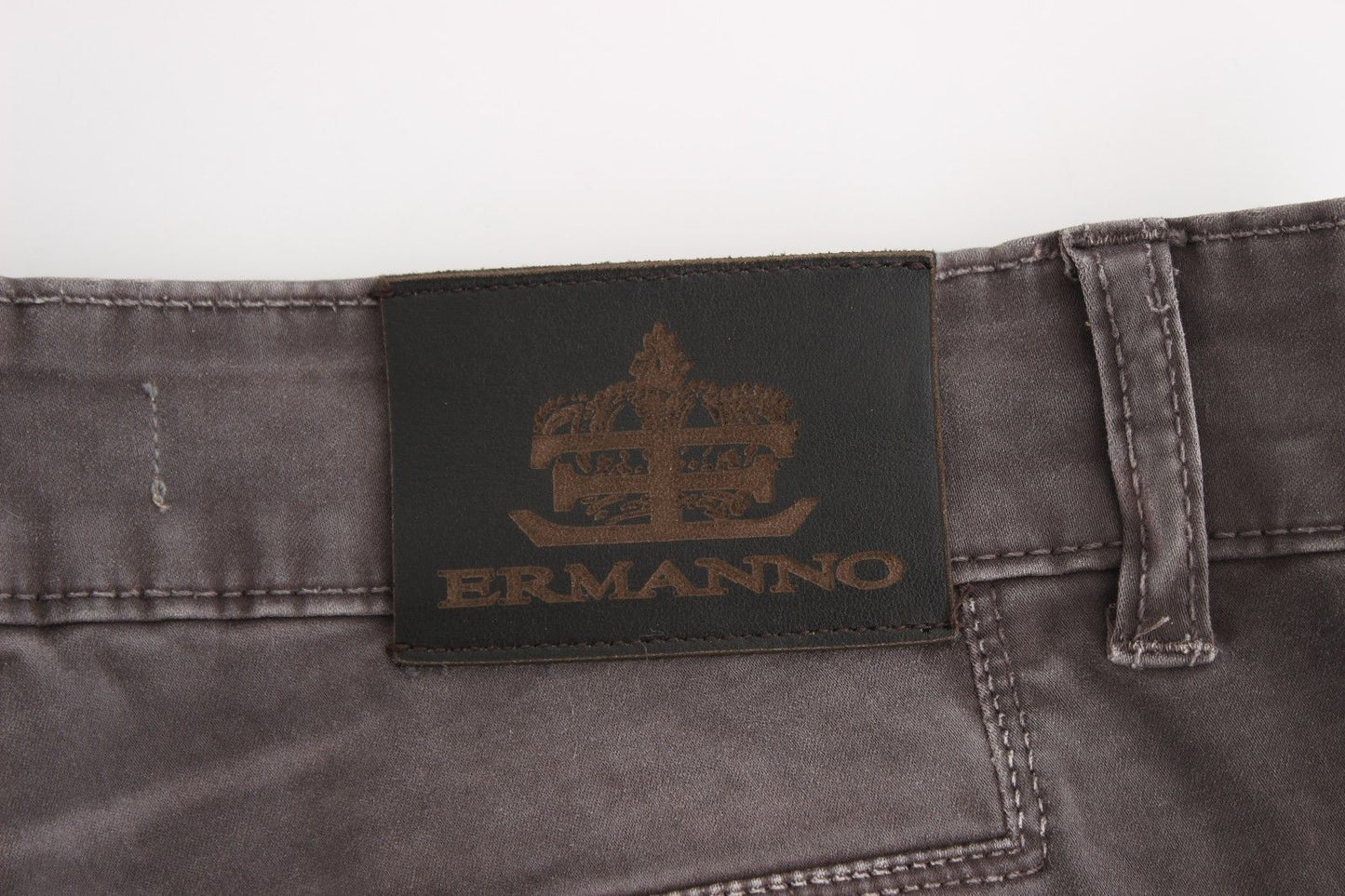 Ermanno Scervino Chic grey slim leg jeans - elegance meets comfort