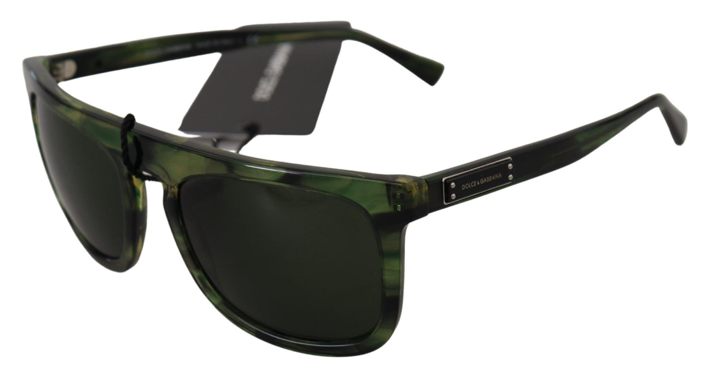 Dolce &amp; Gabbana Chic Green Acetate Sunglasses for Women