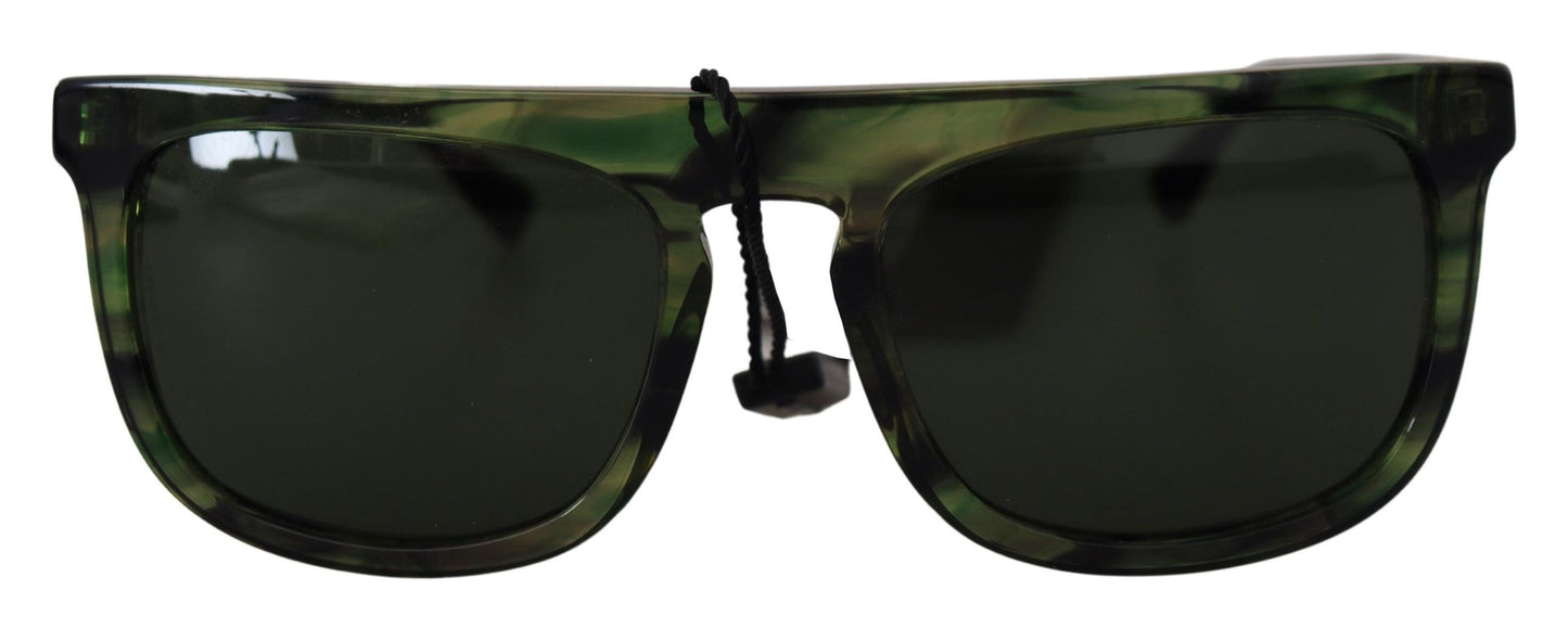 Dolce &amp; Gabbana Chic Green Acetate Sunglasses for Women