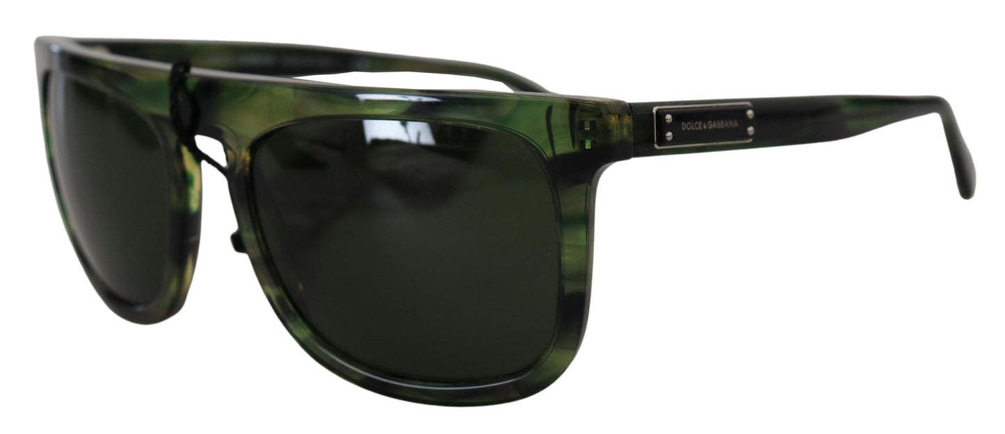 Dolce &amp; Gabbana Chic Green Acetate Sunglasses for Women