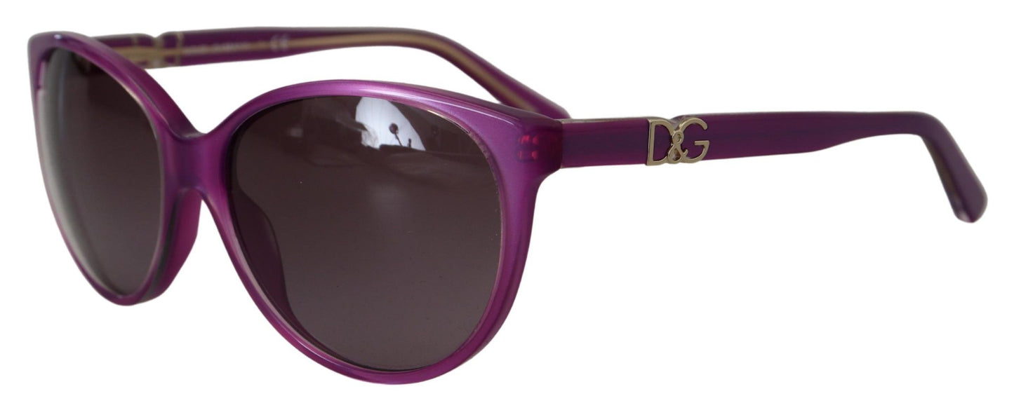 Dolce &amp; Gabbana Chic round sunglasses made of purple acetate