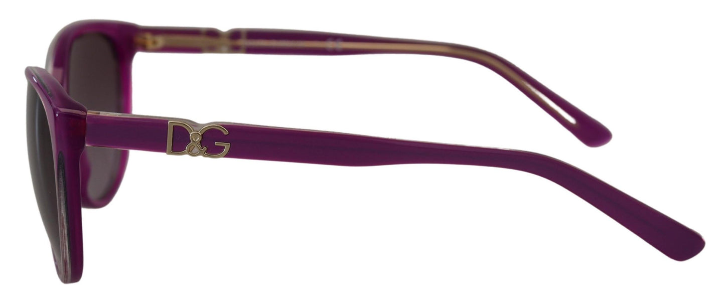 Dolce &amp; Gabbana Chic round sunglasses made of purple acetate