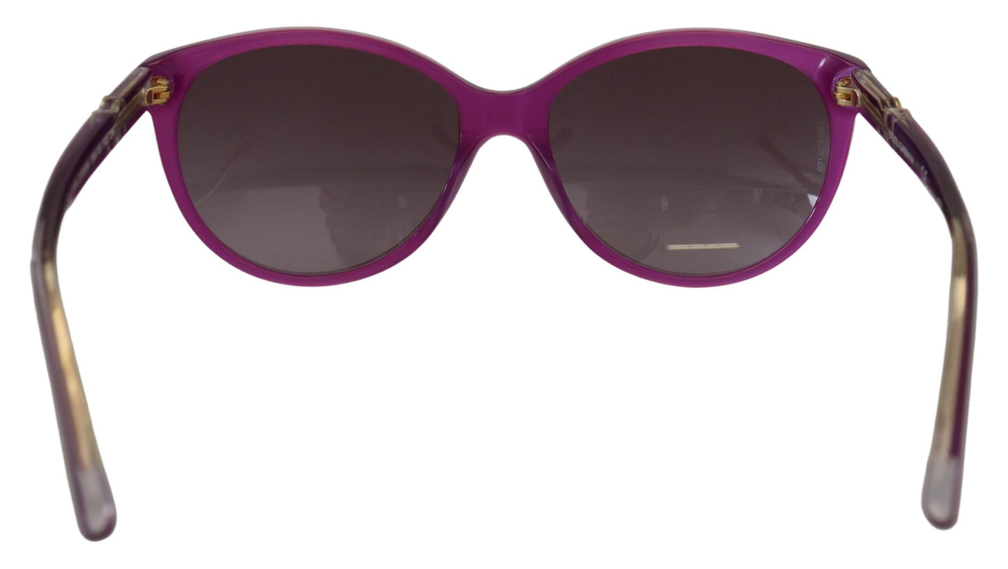 Dolce &amp; Gabbana Chic round sunglasses made of purple acetate