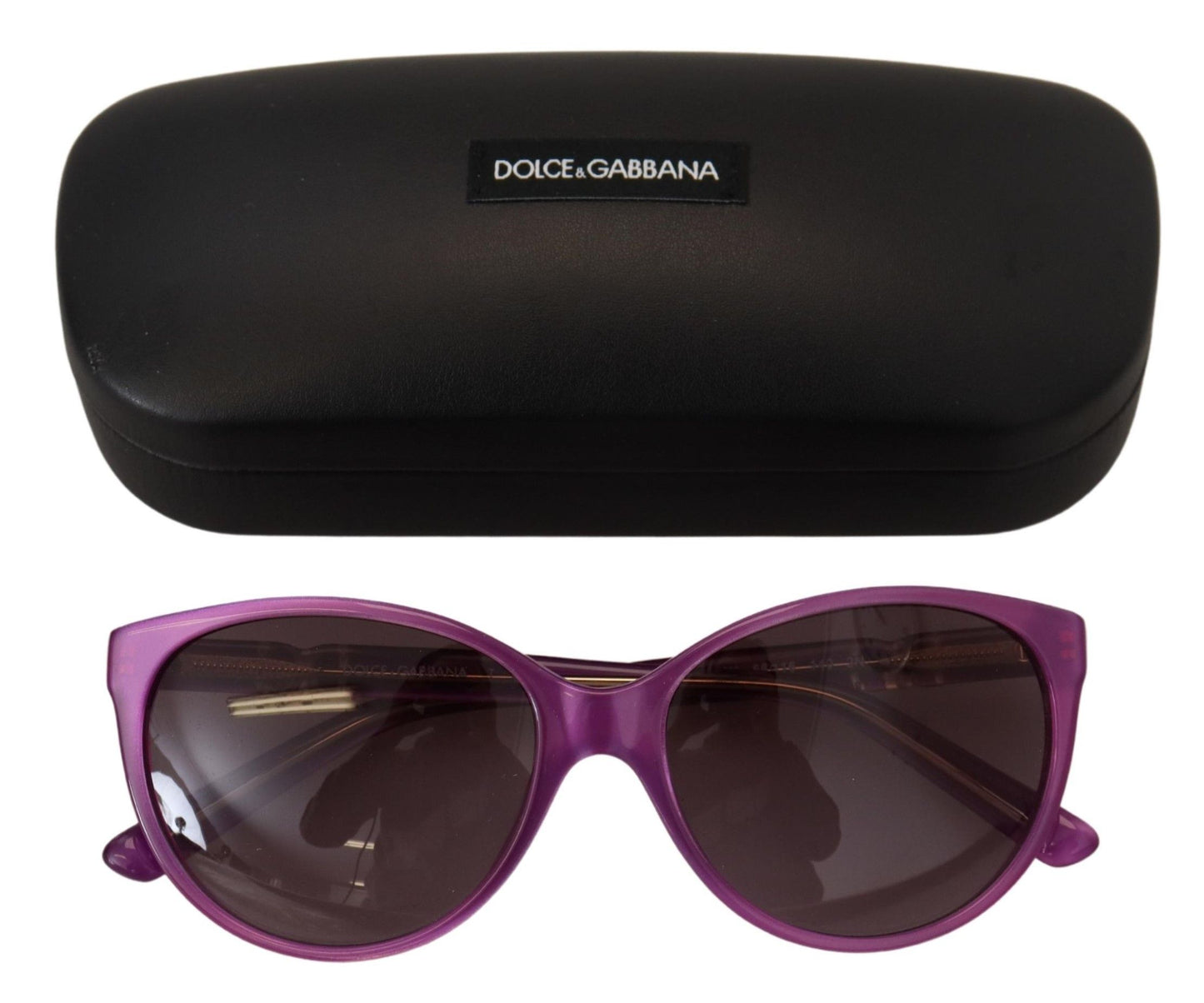 Dolce &amp; Gabbana Chic round sunglasses made of purple acetate