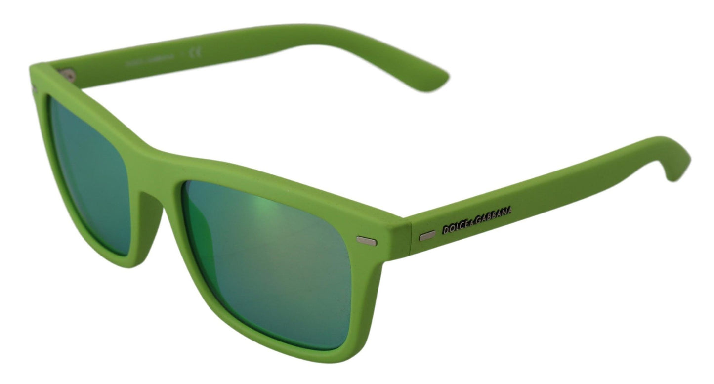 Dolce &amp; Gabbana Acid Green Chic Full-Rim Sunglasses