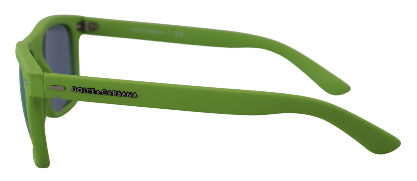 Dolce &amp; Gabbana Acid Green Chic Full-Rim Sunglasses