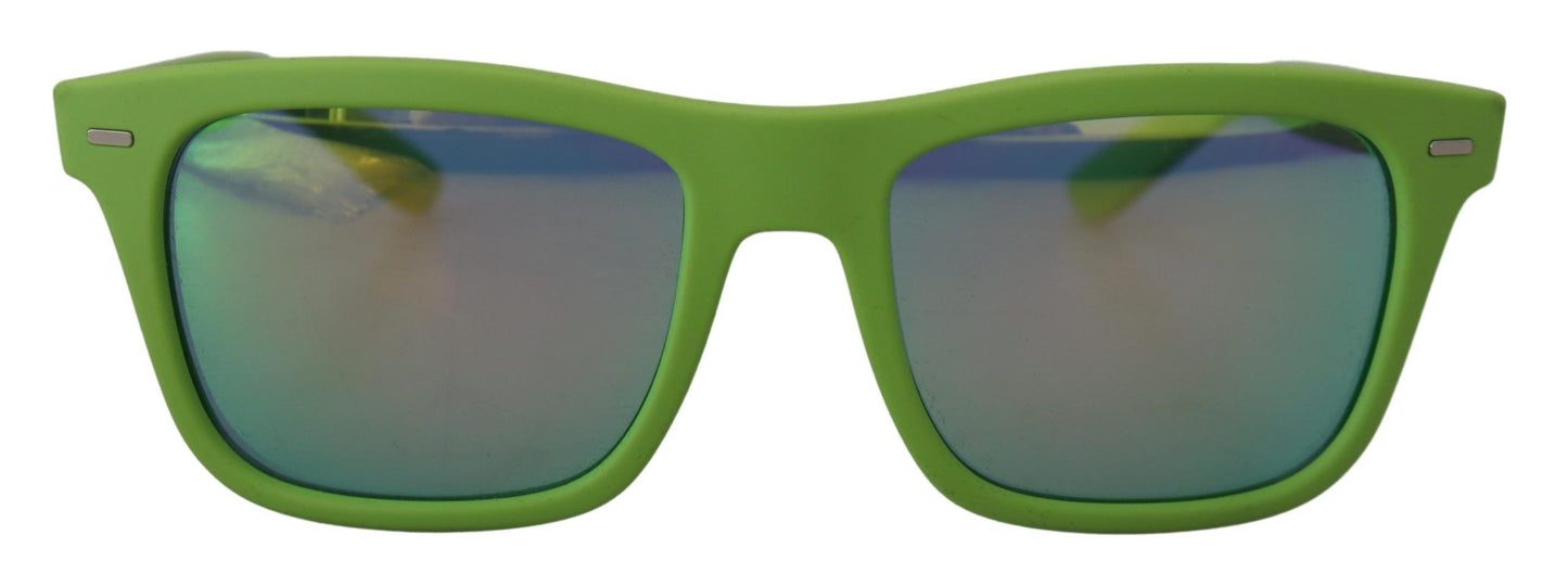 Dolce &amp; Gabbana Acid Green Chic Full-Rim Sunglasses