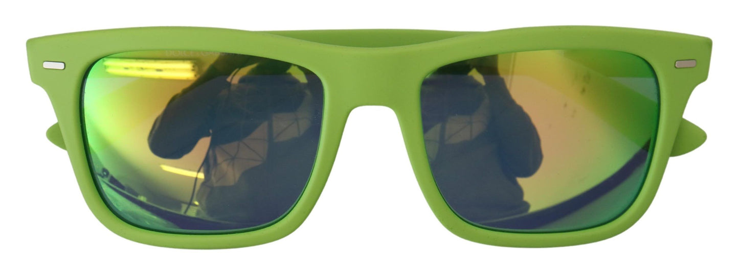 Dolce &amp; Gabbana Acid Green Chic Full-Rim Sunglasses