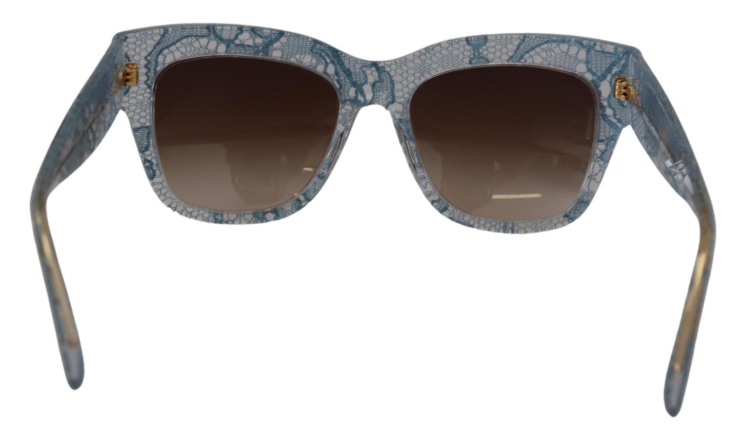 Dolce &amp; Gabbana Elegant sunglasses with lace trim and color gradient