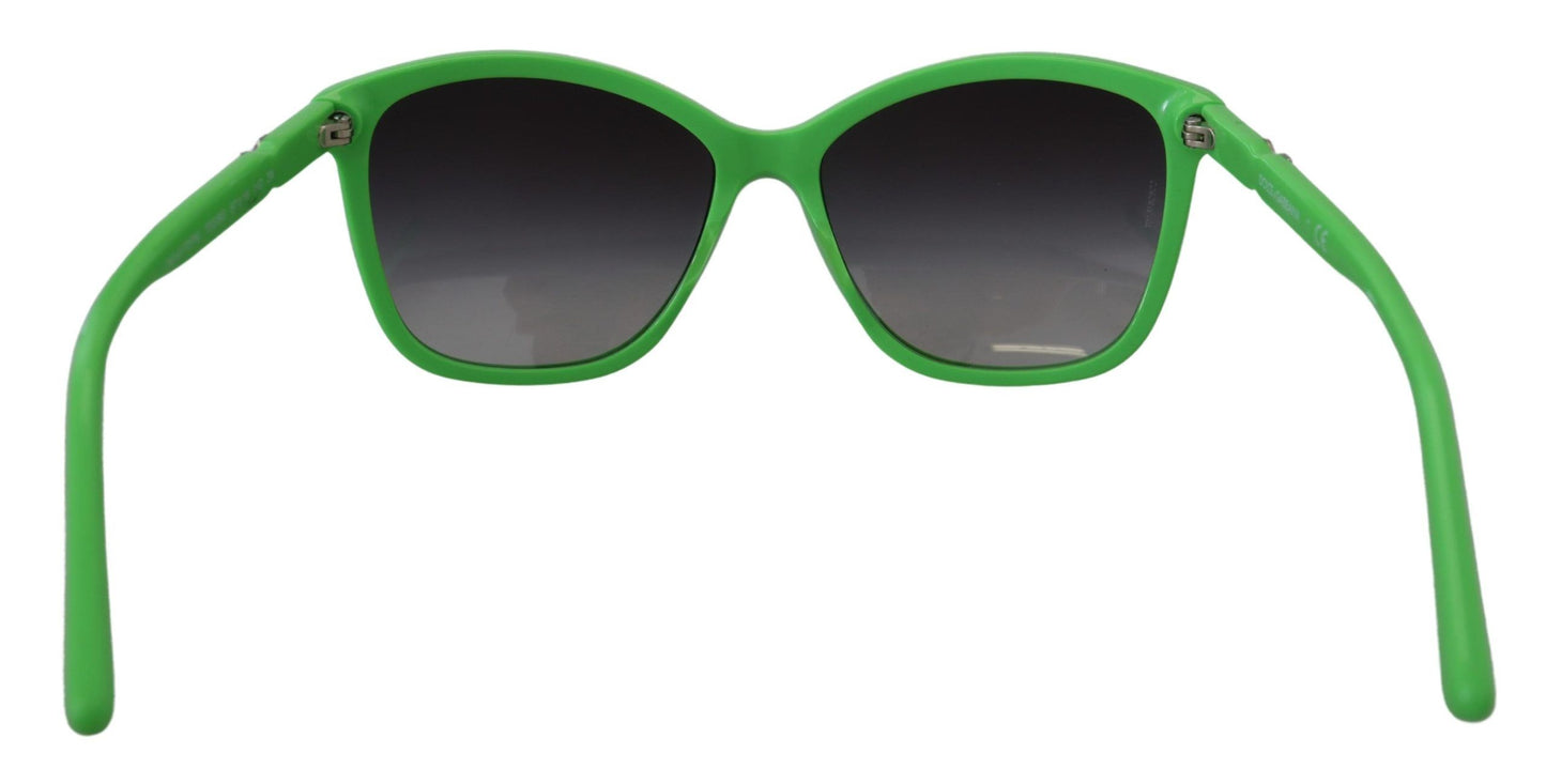 Dolce &amp; Gabbana Chic green round acetate sunglasses