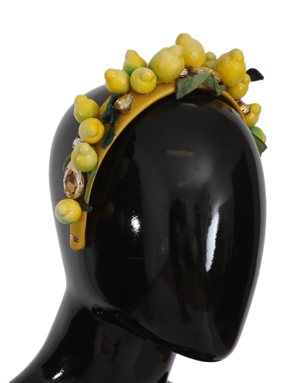 Dolce &amp; Gabbana Exquisite Silk Crystal Lemon Headband Tiara