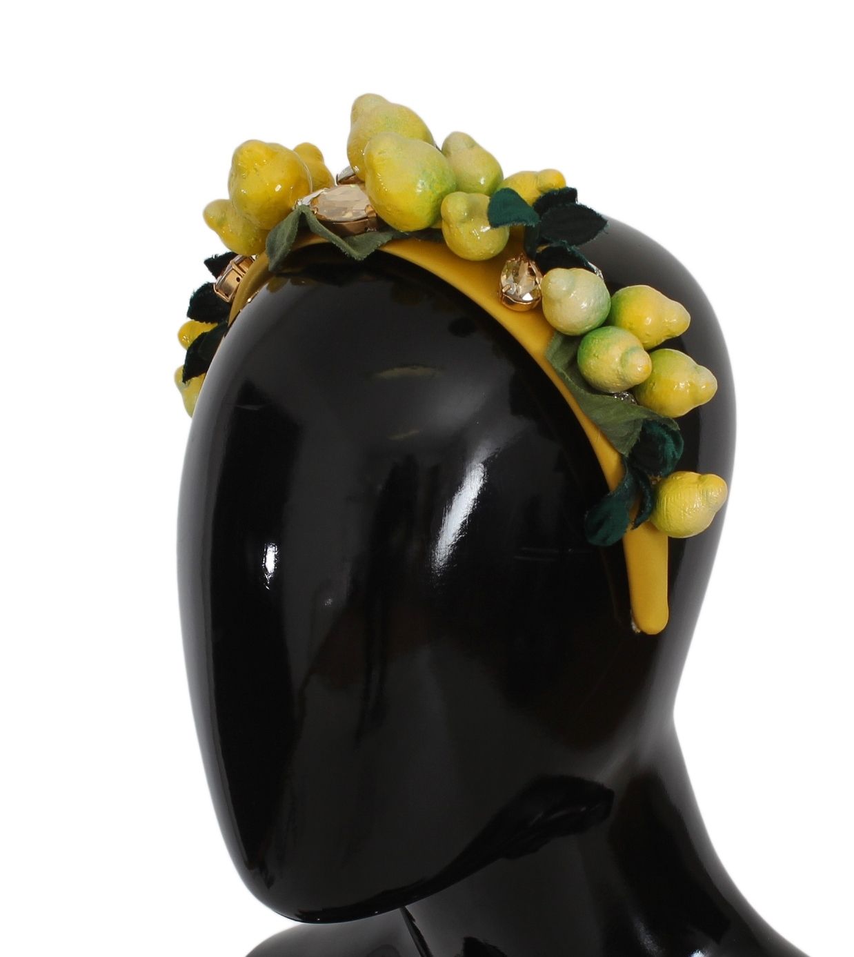 Dolce &amp; Gabbana Exquisite Silk Crystal Lemon Headband Tiara