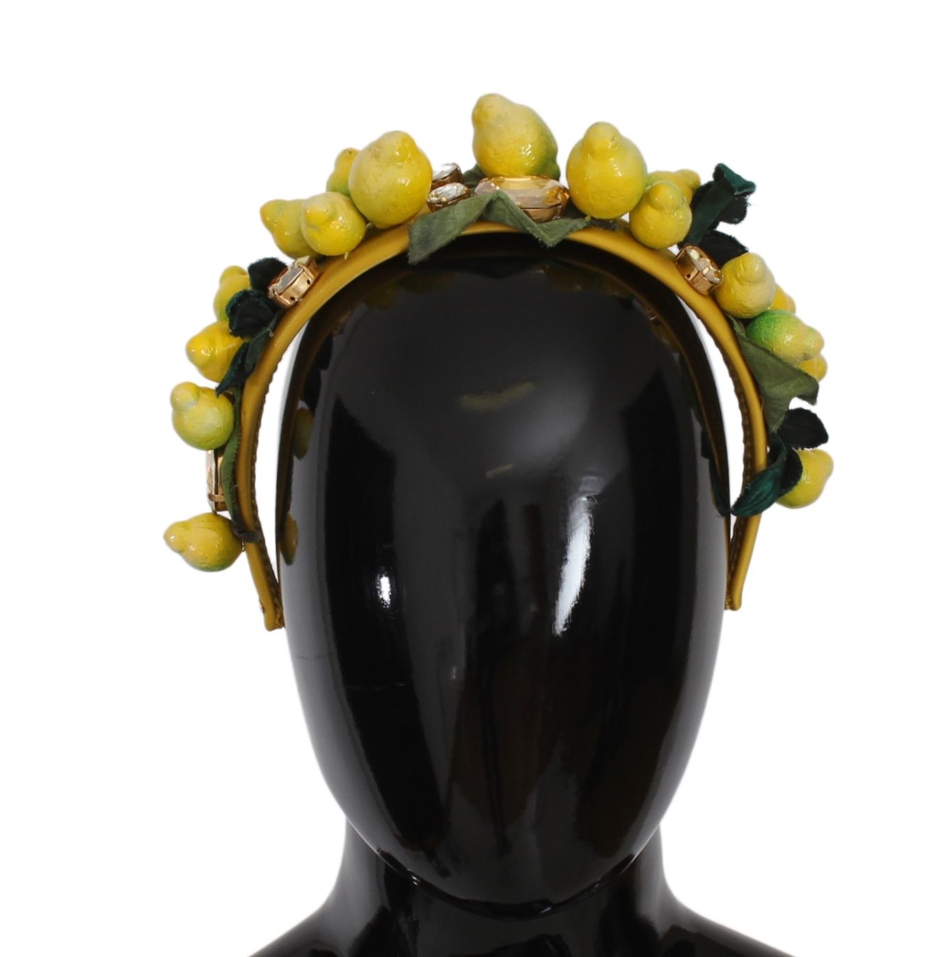 Dolce &amp; Gabbana Exquisite Silk Crystal Lemon Headband Tiara