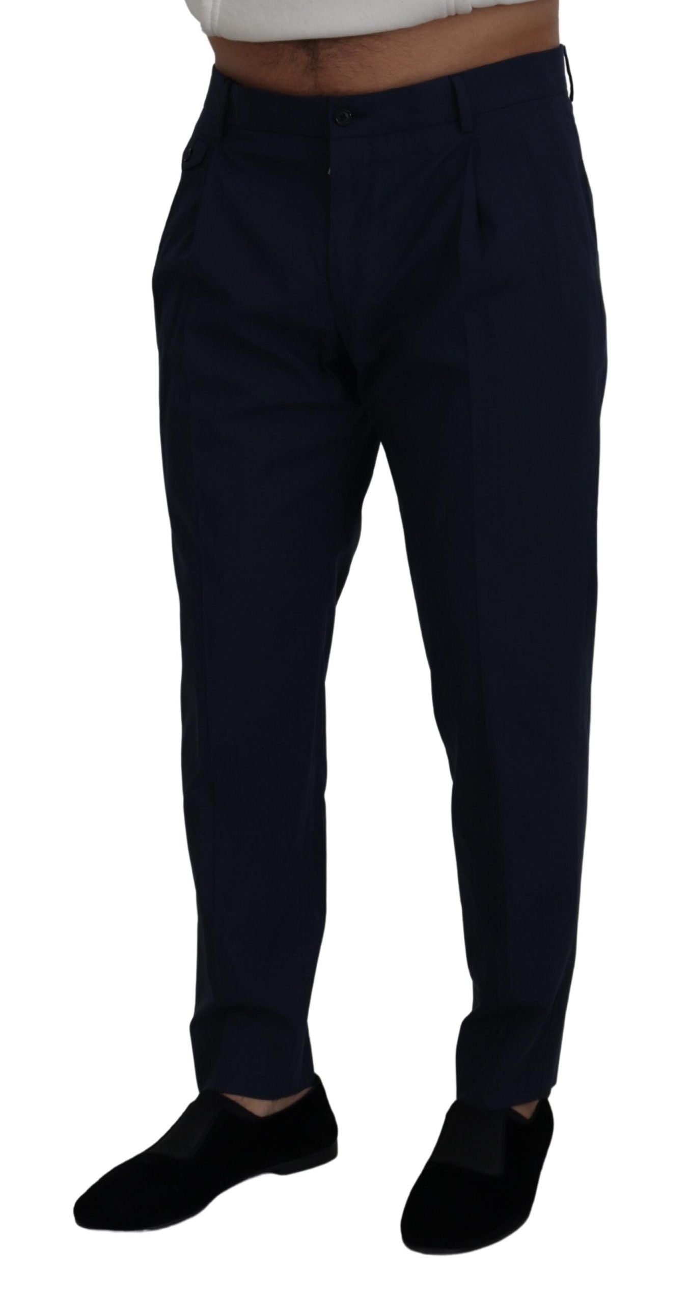 Dolce &amp; Gabbana Chic Slim Fit Chinos in Blue