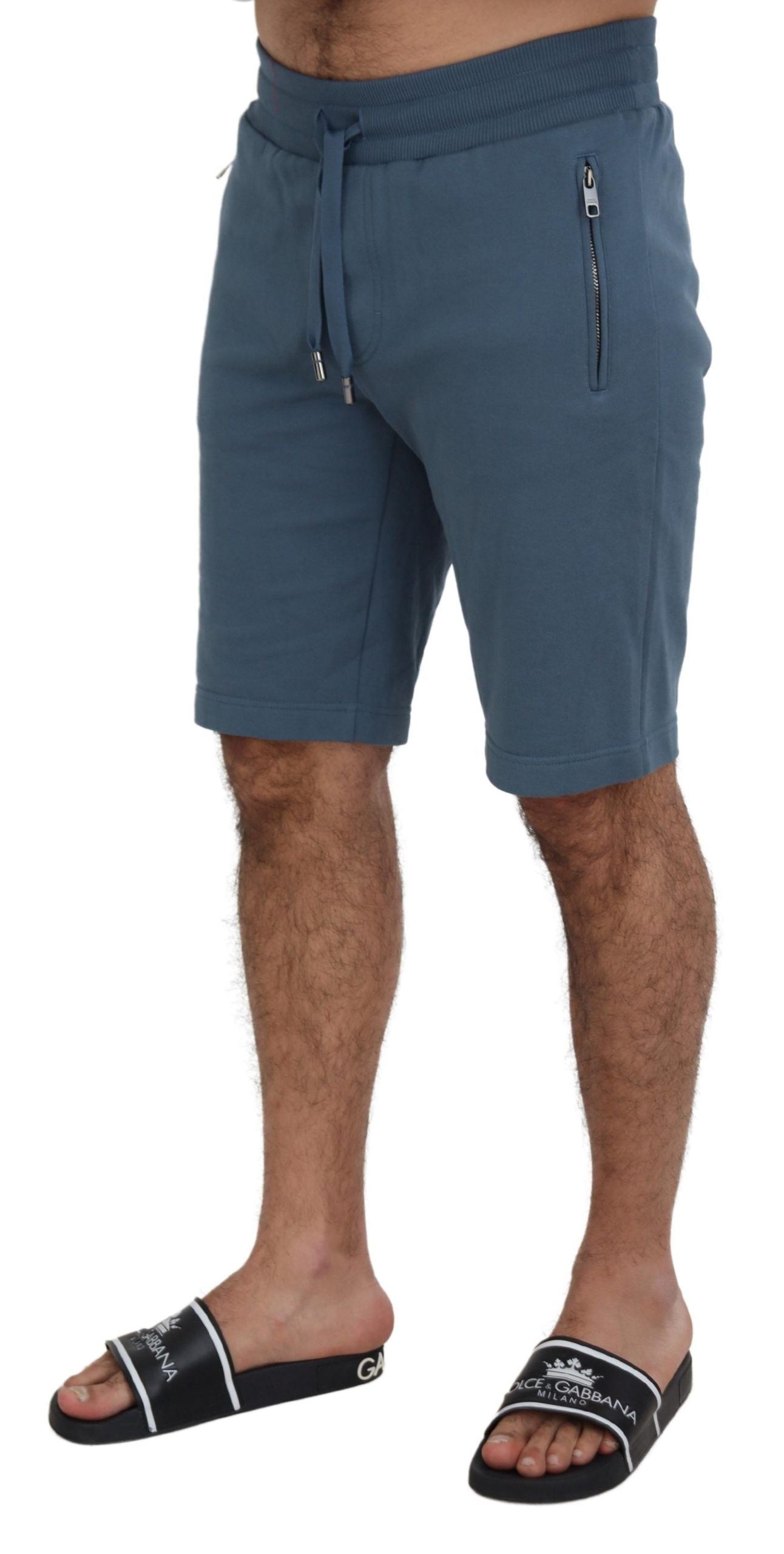 Dolce & Gabbana Elegante blaue Bermudashorts - Regular Fit