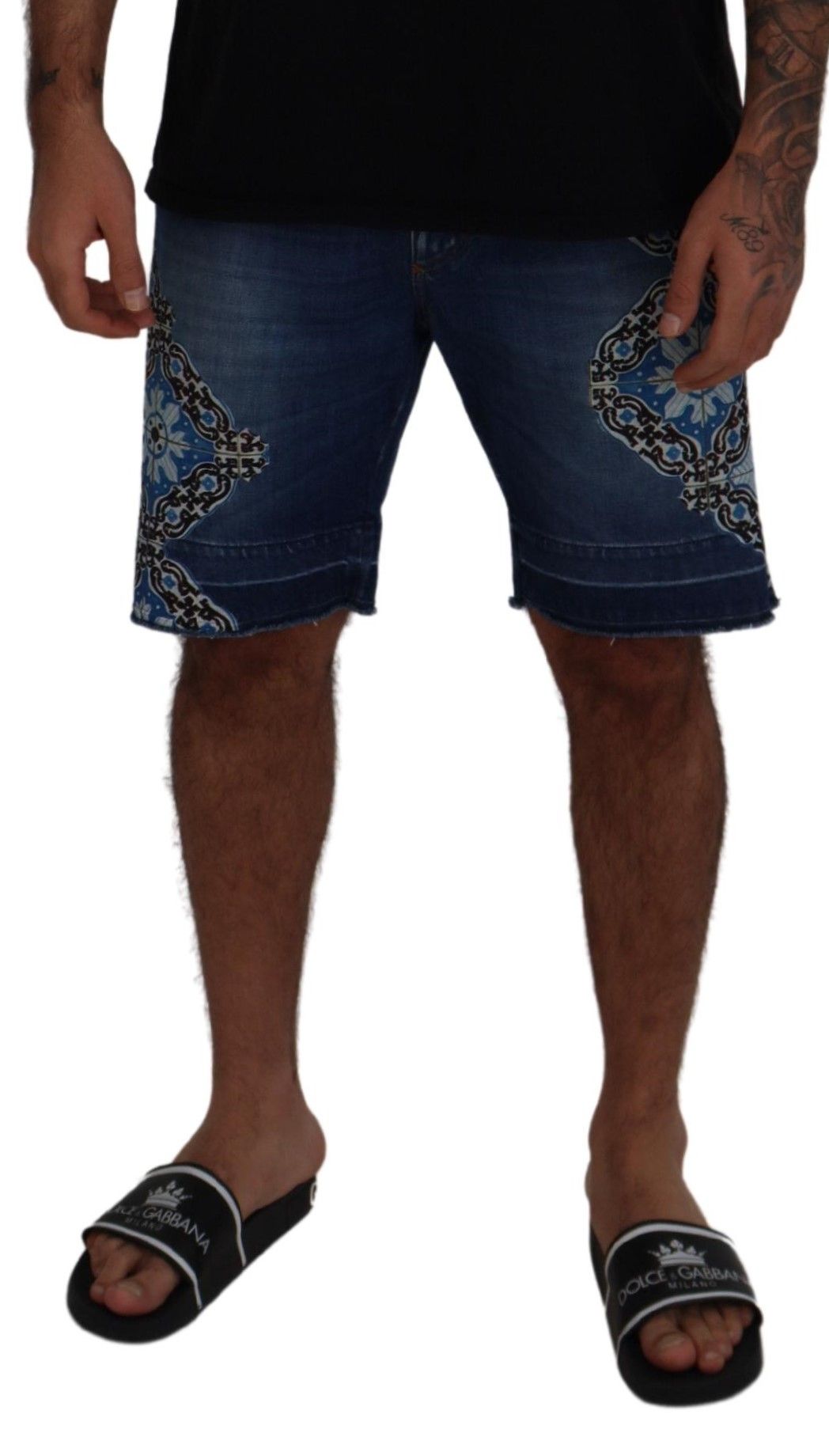 Dolce & Gabbana Elegante Slim Fit Denim Shorts