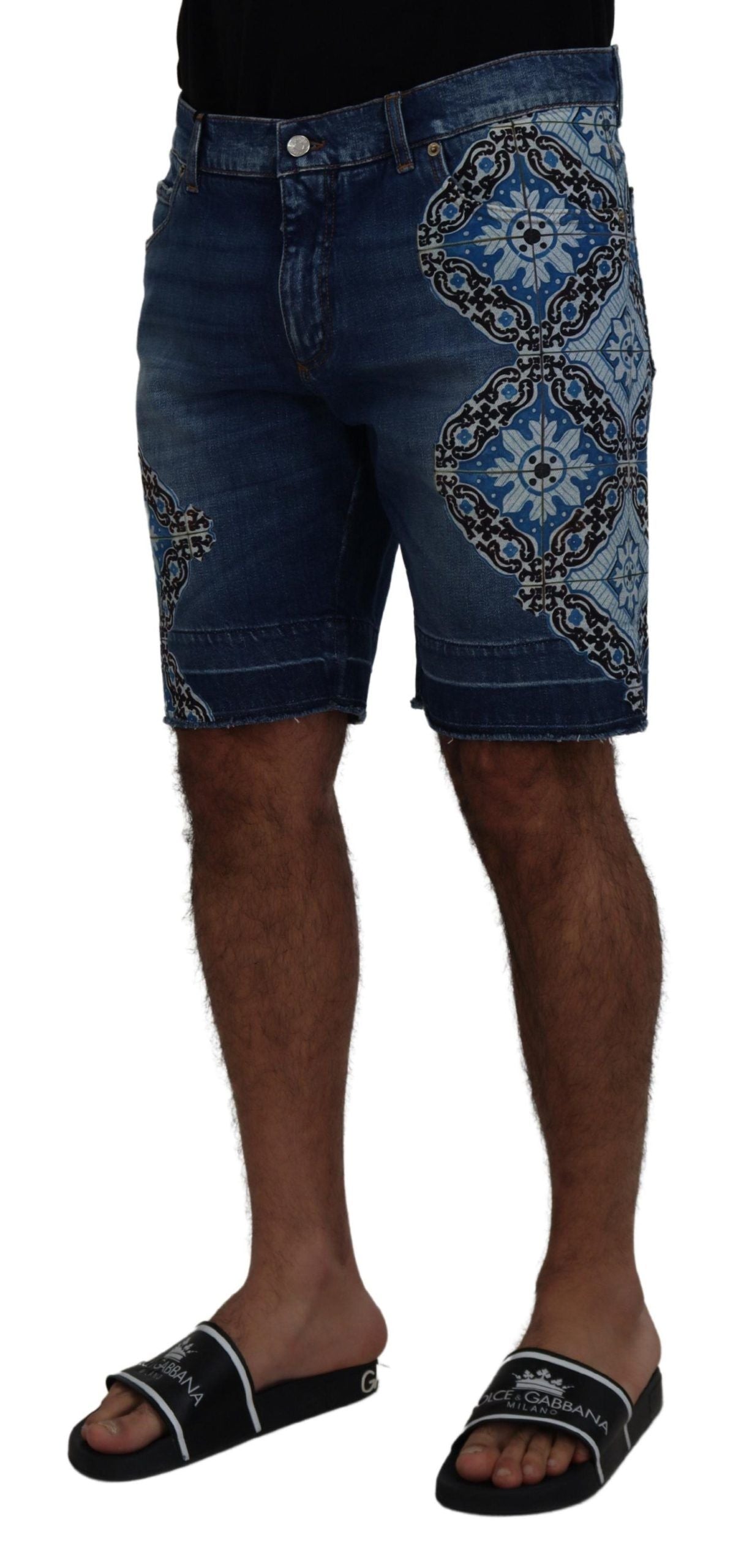 Dolce & Gabbana Elegante Slim Fit Denim Shorts