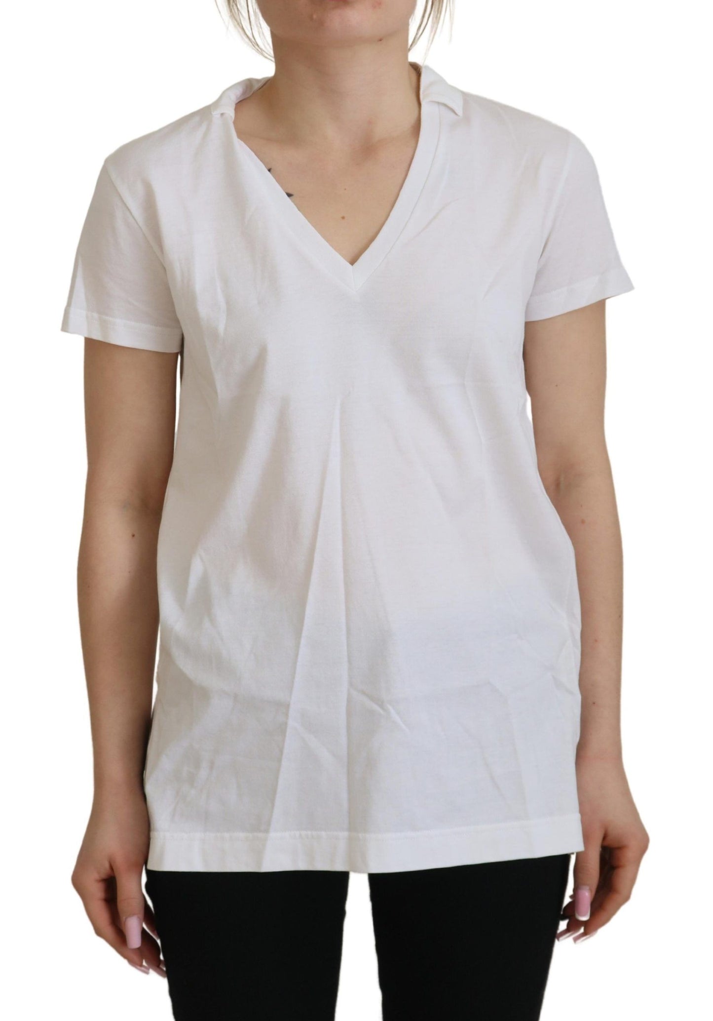 Dolce &amp; Gabbana Elegant white cotton top