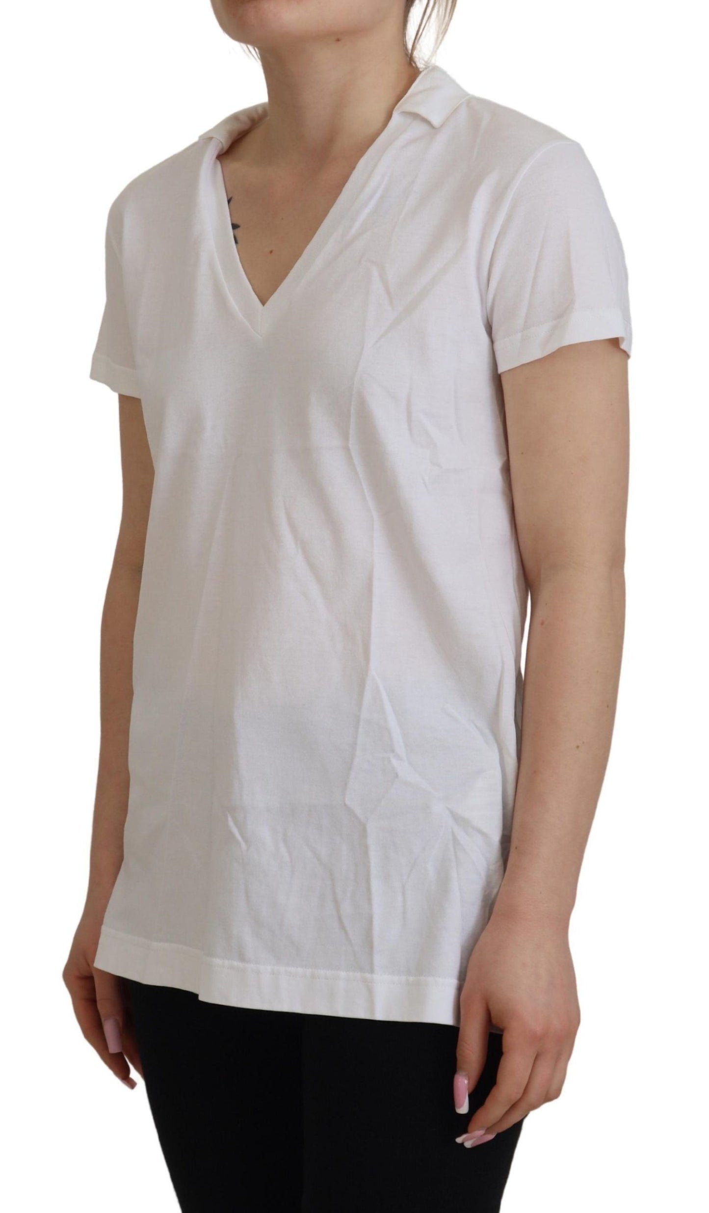 Dolce &amp; Gabbana Elegant white cotton top