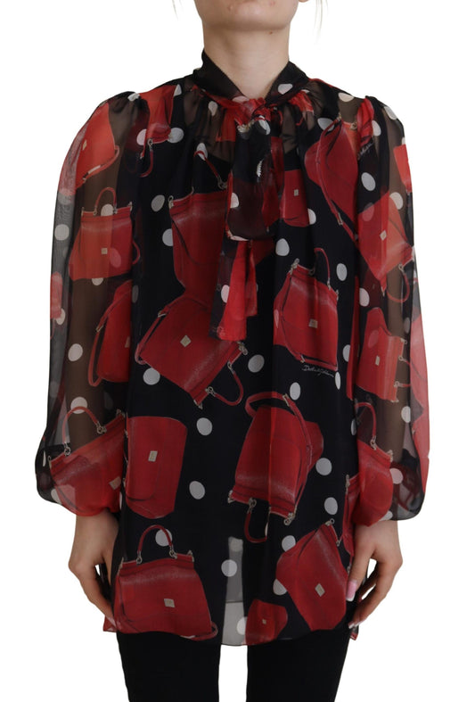 Dolce &amp; Gabbana silk blouse with Sicilian print - Luxurious and chic