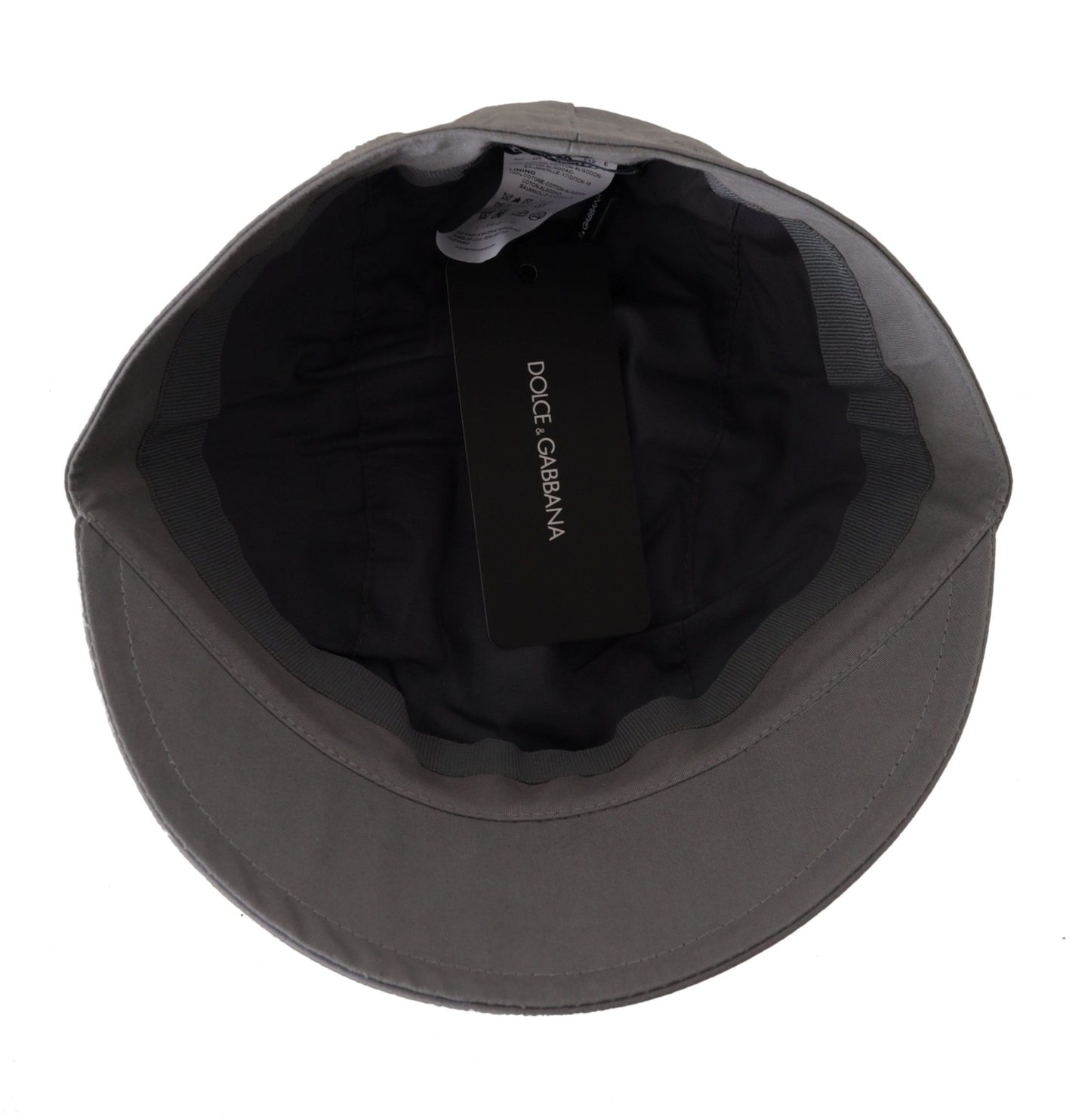 Dolce &amp; Gabbana Elegant Grey Newsboy Cap - klassinen asuste