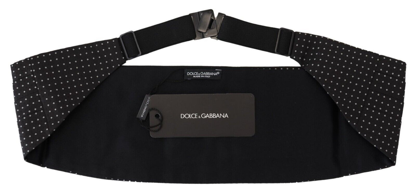 Dolce &amp; Gabbana Elegant Dotted Silk Cummerbund