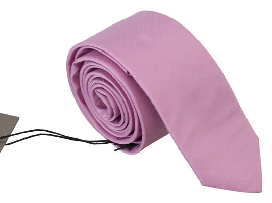 Daniele Alessandrini Elegant Silk Tie for Men in Pink