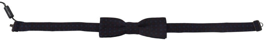 Dolce &amp; Gabbana Elegant Silk Bow Tie Blue