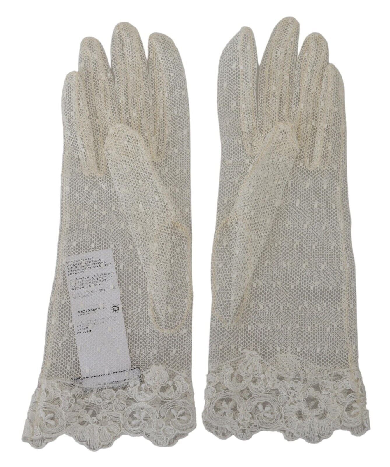 Dolce &amp; Gabbana Chic white palm-sized gloves