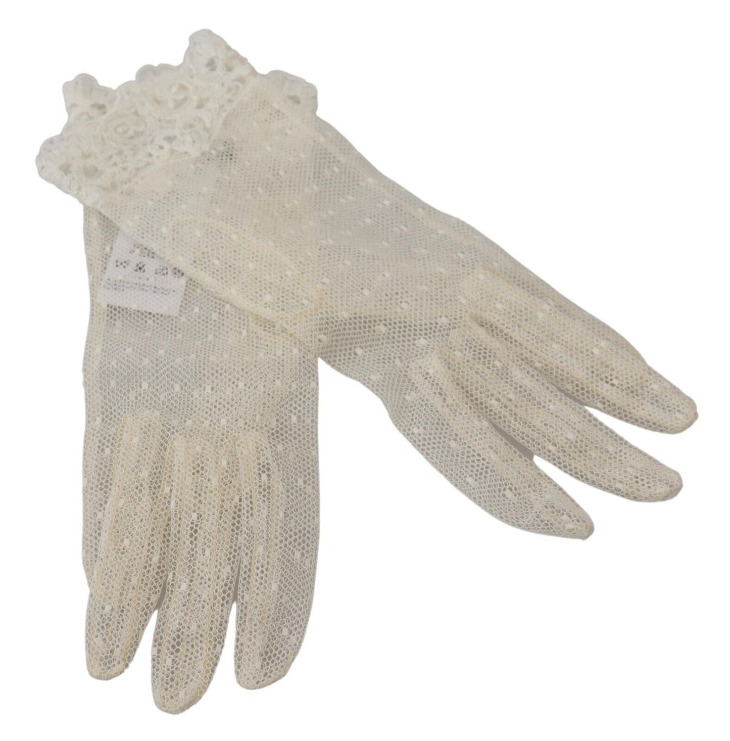 Dolce &amp; Gabbana Chic white palm-sized gloves