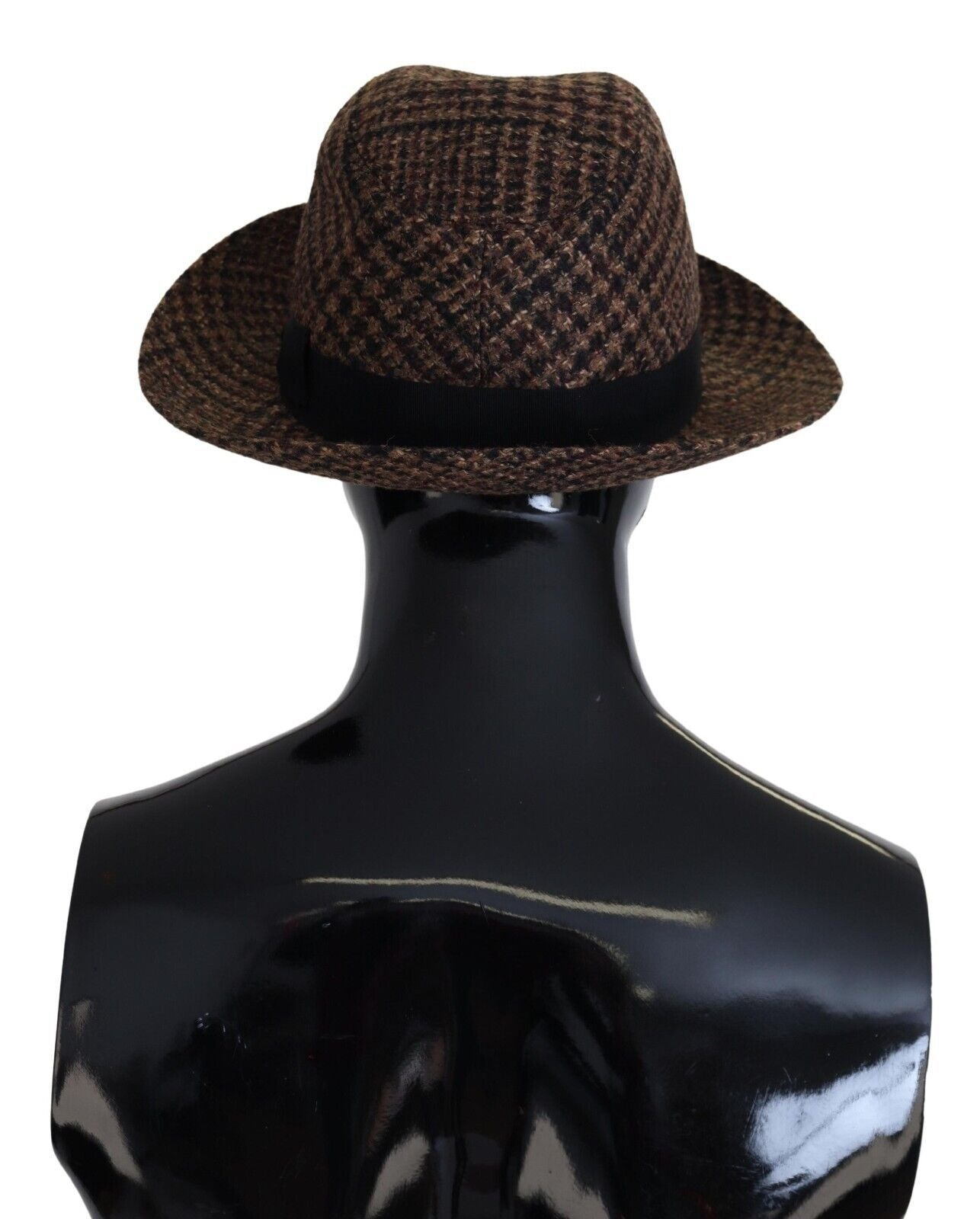 Dolce &amp; Gabbana Elegant Brown Fedora Hat - Winter Accessory