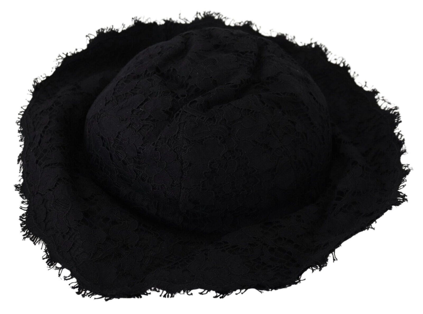 Dolce &amp; Gabbana Elegant sun-friendly black designer hat