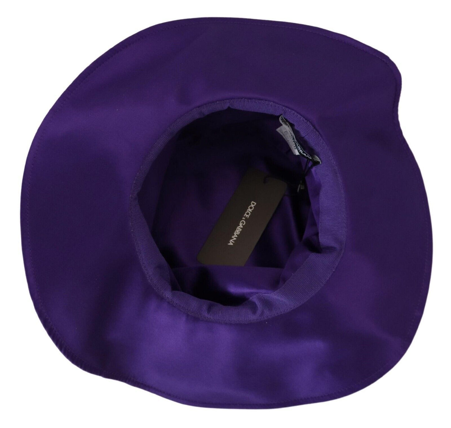 Dolce &amp; Gabbana Elegant purple silk hat