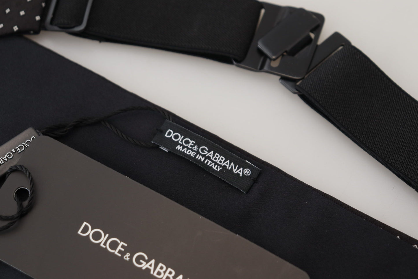 Dolce &amp; Gabbana Elegant Dotted Silk Cummerbund