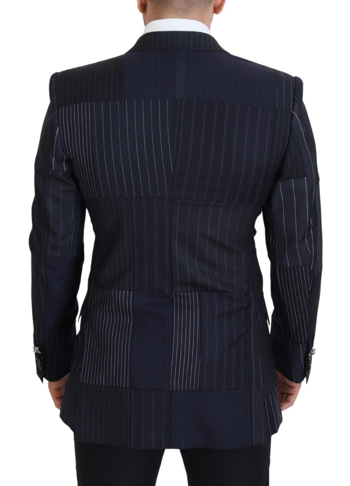 Dolce &amp; Gabbana Elegant navy blazer in slim fit and double-breasted