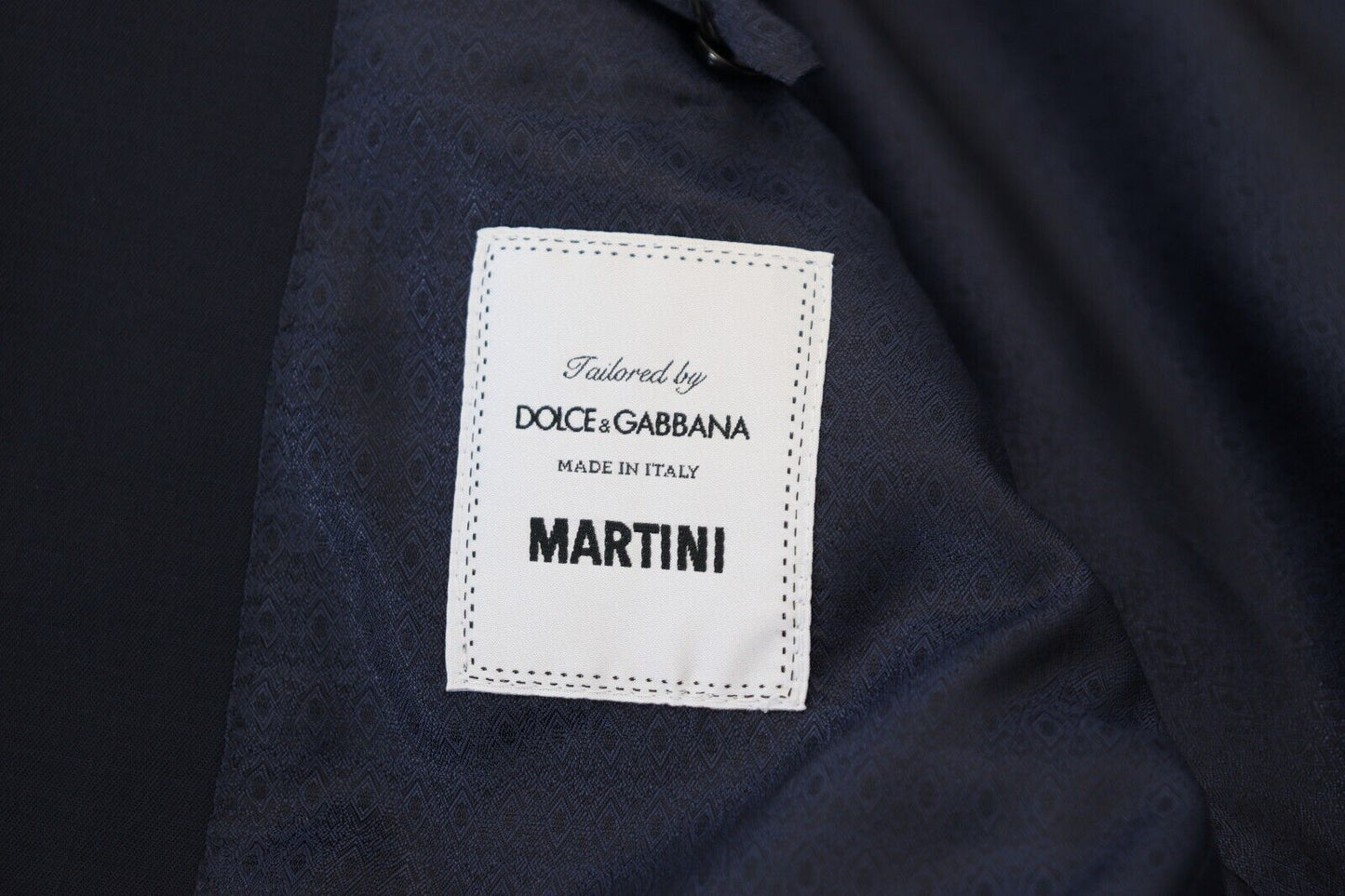 Dolce &amp; Gabbana Elegant dark blue slim fit wool blazer