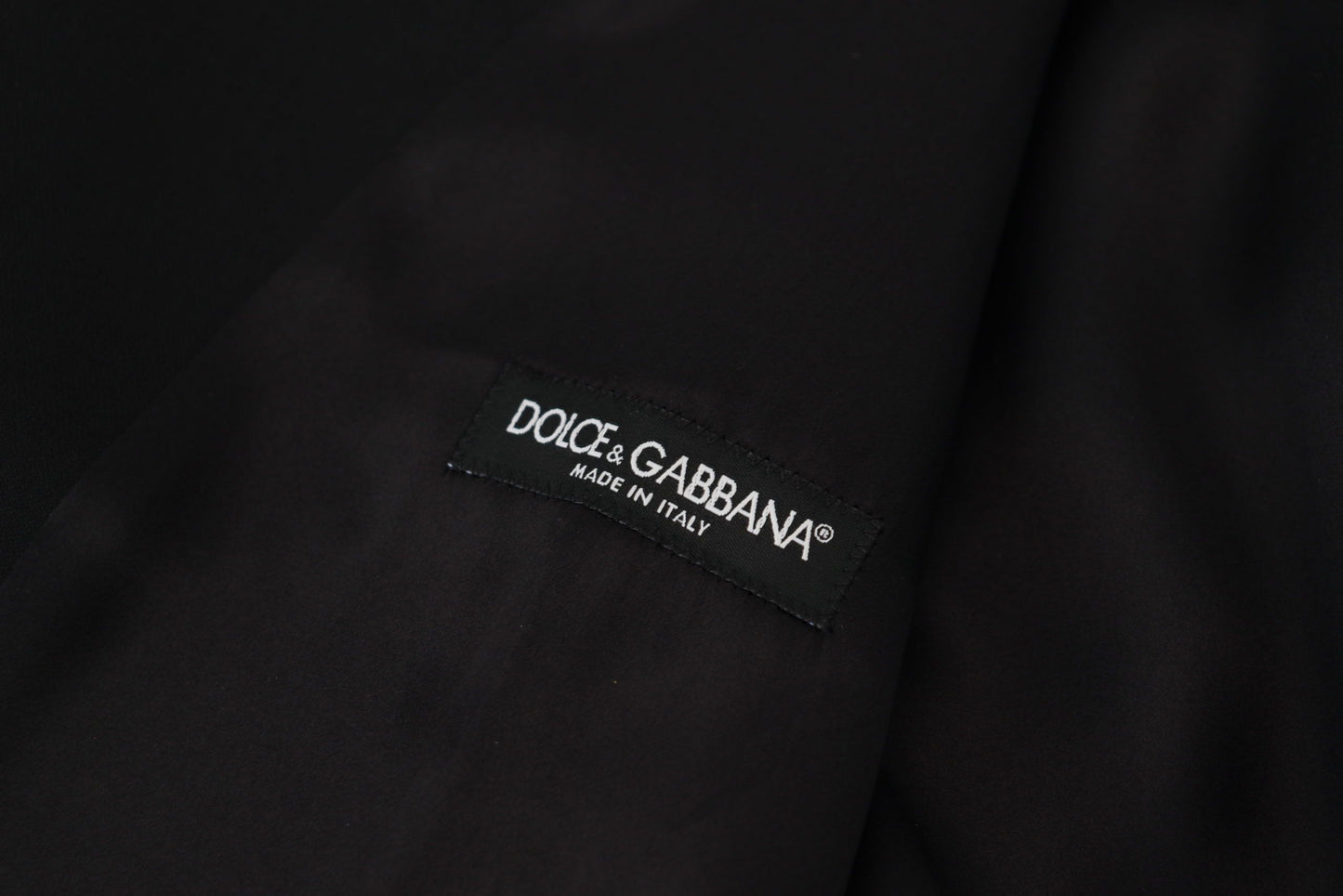 Dolce & Gabbana Elegante schwarze einreihige Kleiderweste