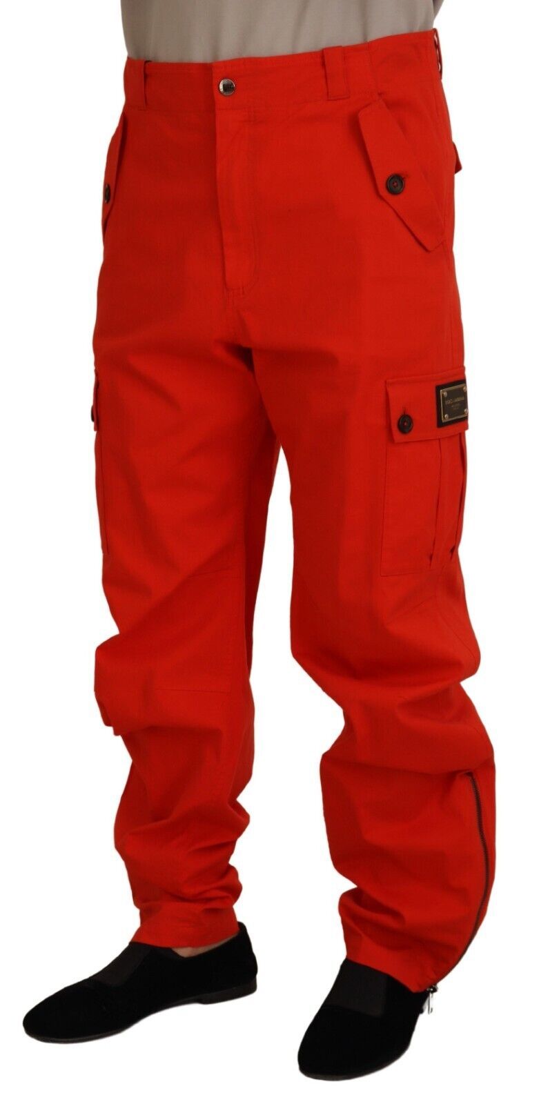 Dolce &amp; Gabbana Elegant trousers in red cotton blend