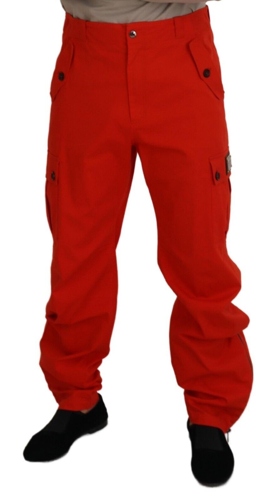 Dolce &amp; Gabbana Elegant trousers in red cotton blend